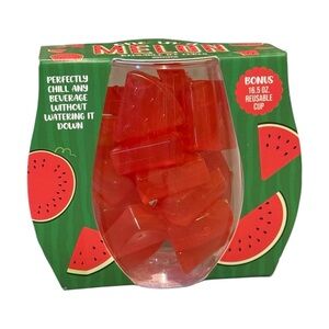 One in a Melon Reusable Ice Cubes Drink Chillers 24 Piece Watermelon Slices. NEW